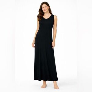 J. Jill Wearever Collection Sleeveless Maxi Dress LBD Women’s Medium (M) Tall